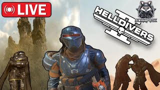 🔴 Live Retired Veterens smashing bots and bugs  Helldivers 2 [upl. by Ilatfen752]