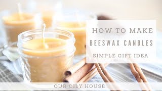 Easiest Beeswax Candle Recipe  How to Make a Beeswax Candle [upl. by Gordon]