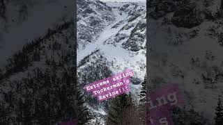 Extreme Skiing Tuckermans Ravine  WOW Follow yhe tiny moving dot  that is the person [upl. by Emmalynne]