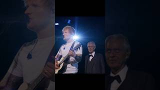 Ο Ed Sheeran με τον Andrea Bocelli ερμηνεύοντας το quotPerfect Symphonyquot 🎞 AP [upl. by Eikin]