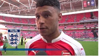 Chamberlain and Bellerin on winning the FA Community Shield  FATV News [upl. by Ellehsal]