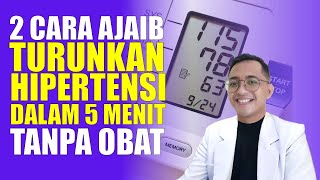 Darah Tinggi Jangan Panik Ini 2 Cara Ajaib Turunkan Tekanan Darah Dalam 5 Menit Tanpa Obat [upl. by Arral3]