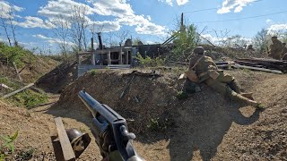 German trench raid in WWI  the Huns attack at the reenactment in Newville  April 2024 [upl. by Daj]