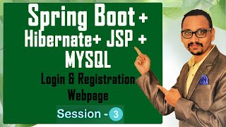 Spring Boot Project Session3  Connecting WebApp with MySQL Database  Login and Registration [upl. by Enra]