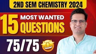 BSc 2nd Semester Chemistry Most Important QuestionsBe DKDian [upl. by Vanda]