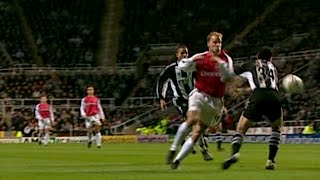 Dennis Bergkamp pirouette goal vs Newcastle  200102 HQ [upl. by Esenej200]