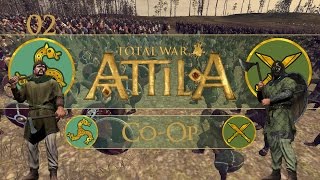 Lets Play Total War Attila CoOp  Franks amp Saxons  Ep02  Chasing The Romans [upl. by Aeet]