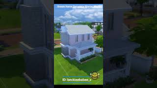 Sims 4Dream Home Decorator Starter Home NO CC sims4 basegameplusonepack [upl. by Eseilanna]