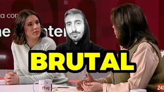 La respuesta de Irene Montero a Lucía Méndez y Xabier Fortes en RTVE  Rubén Hood [upl. by Maclay]