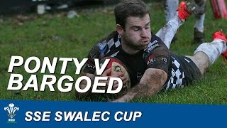 SSE SWALEC Cup Pontypridd RFC v Bargoed RFC  WRU TV [upl. by Mingche860]