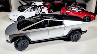 How detailed is the Tesla Cybertruck diecast replica Review of the 118 scale model [upl. by Arramahs]