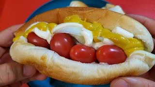 make Grape Tomato Hotdog Sandwich [upl. by Dhiman]