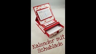 Tutorial Tischkalender mit Schublade [upl. by Mala142]