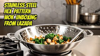 The New Hex Pattern Stainless Steel Wok food [upl. by Bubalo724]