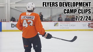 Philadelphia Flyers Development Camp Clips  Day 1 7224 [upl. by Dall]