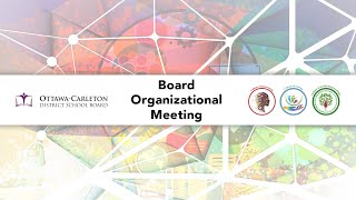 Nov 14 2023  OCDSB  Board Organizational Meeting [upl. by Gibbons]