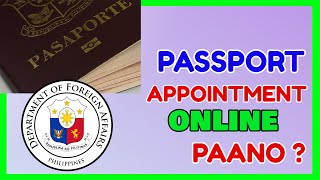 Passport Online Appointment Paano mag Book sa DFA [upl. by Paff804]