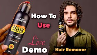 Vi John Master Stroke Hair Removal Spray Review amp How To Use [upl. by Odlavu]