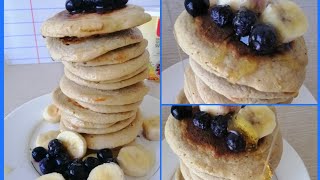 Fastest banana pancake for healthy breakfast short subscribefoodfoodie youtube [upl. by Semadar]