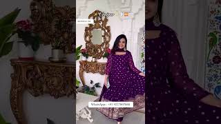 Faux Georgette Gown gown faux gerogette reels viralreels trending tiktok [upl. by Ginder]