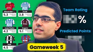 FPL GW5 TRANSFER TIPS amp ADVICE  BigManBakars Team Reveal  Gameweek 5  FPL 2425 [upl. by Shenan567]