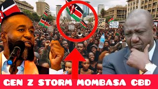 Breaking News Gen Z Storm Mombasa CBD Chanting Ruto Must go after he Nominate Alli Hasan Joho [upl. by Arriaes]