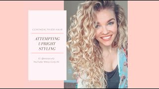 Upright Styling Tutorial for wavy hair  Curly Girl Method  Naturally Wavy Hair [upl. by Woolley]