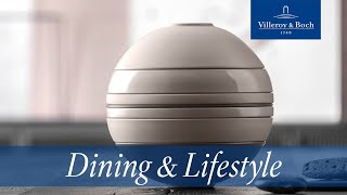 La Boule pure beige  iconic interior design amp tableware set  Villeroy amp Boch [upl. by Tram447]