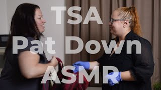 TSA Pat Down  Bag check  Real Person ASMR by Aurora  Unintentional [upl. by Mauri]