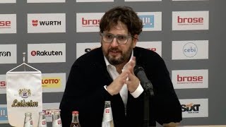 Pressekonferenz Brose Bamberg vs Eisbären Bremerhaven 7974 [upl. by Rebeca]