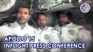 APOLLO 15 Inflight Press Conference  Apollo TV Camera NASA 1971 Scott Worden Irwin [upl. by Matejka506]