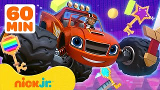 Blaze and the Monster Machines Video Game Rescues 🎮 60 Minutes  Nick Jr [upl. by Hgielac]