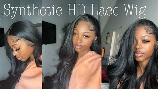 SYNTHETIC HD LACE WIG  OUTRE MELTED HAIRLINE SERAPHINE  AMAZON SYNTHETIC WIG [upl. by Airakaz]