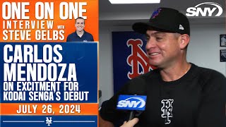 Carlos Mendoza is excited to see Kodai Senga make his season debut for the Mets  SNY [upl. by Caitlin933]