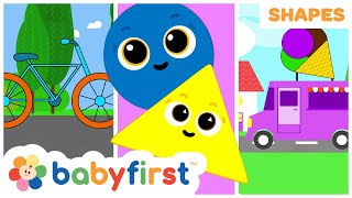 Shapes School  Educational videos for kids  Learning Shapes  Ice Cream amp More  BabyFirst TV [upl. by Choong959]