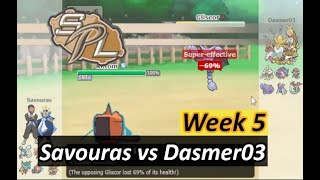 Smogon Premier League Week 6  BIG Savouras vs Dasmer03 SCO [upl. by Ellenor]