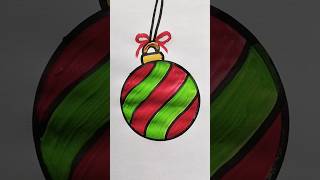 Christmas Ball Ornaments Acrylic Painting For Kids christmas ornaments painting trending shorts [upl. by Lemaj202]