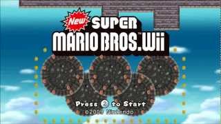 NSMBW Custom Intro Olympics Title Screen New Super Mario Bros Wii [upl. by Assilanna]