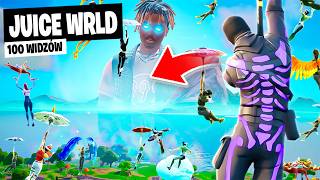 100 WIDZÓW na JUICE WRLD w REMIX Fortnite [upl. by Kenley]