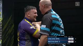 Luke Littler 9 DARTER  Belgian Darts Open 2024 [upl. by Shieh357]