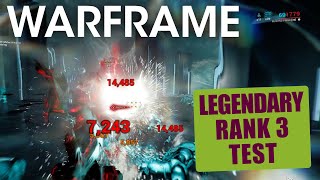 Legendary Rank 3 Mastery Test  Warframe Rank 33 Test [upl. by Attikin25]