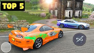 Top 5 New Open World Car Driving Games For Android  best car games for android [upl. by Amikan]