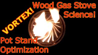 Wood Gas Stove SCIENCE Pot Stand OPTIMIZED [upl. by Coffeng]