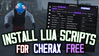 How to Install Lua Scripts for Cherax  FREE Mod Menu  MoneyUnlocksHeist EditorMore [upl. by Leonard]