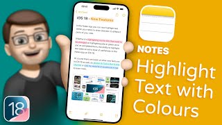 Enhance Your Notes with iOS 18’s Highlighting Tools [upl. by Hemminger404]