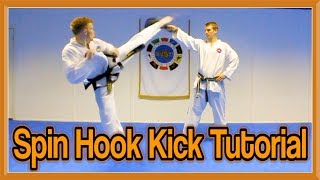 Taekwondo Spinning Hook Kick Tutorial  GNT How to [upl. by Akeihsat]