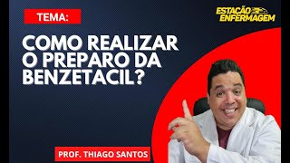 Como realizar o preparo da Benzetacil [upl. by Eniamej]