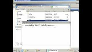 Managing dhcp database windows server 2008R2 [upl. by Agon]