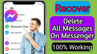 Latest 2024 How To Recover Deleted All Messages On Messenger [upl. by Sirmons]