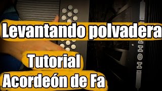 Levantando polvadera Acordeon de Fa instruccional con adornos [upl. by Ciapha]